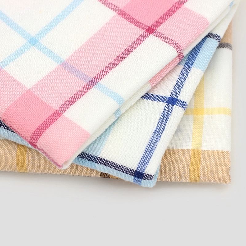 Custom Gift 100% Cotton Soft Plaid Hand & Face Towel 3