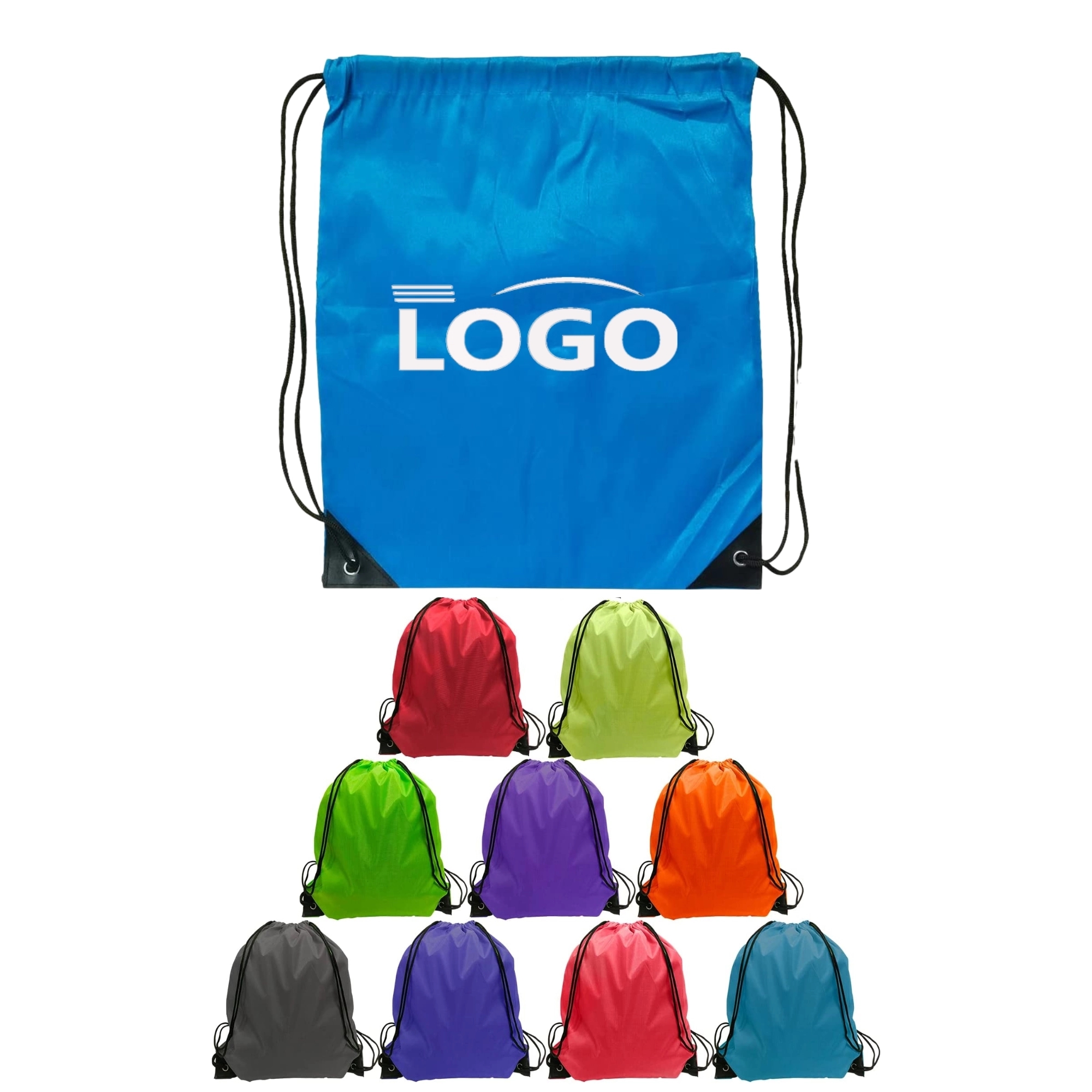 Polyester Drawstring Backpack Bag 2