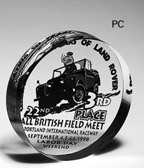 3 1/2" Round Paperweight Acrylic Award 1