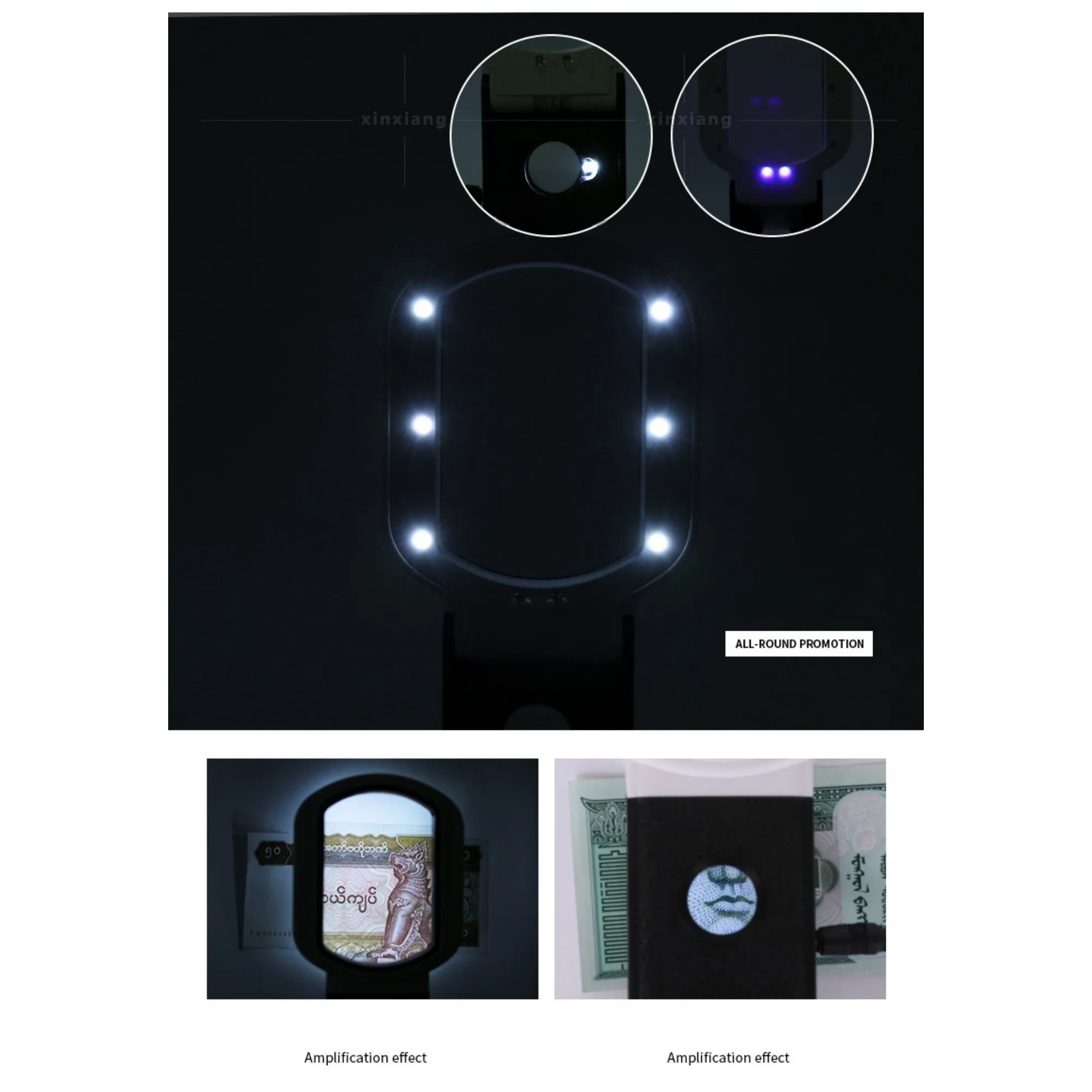10X-25X Illuminated Magnifier With UV Detection 4
