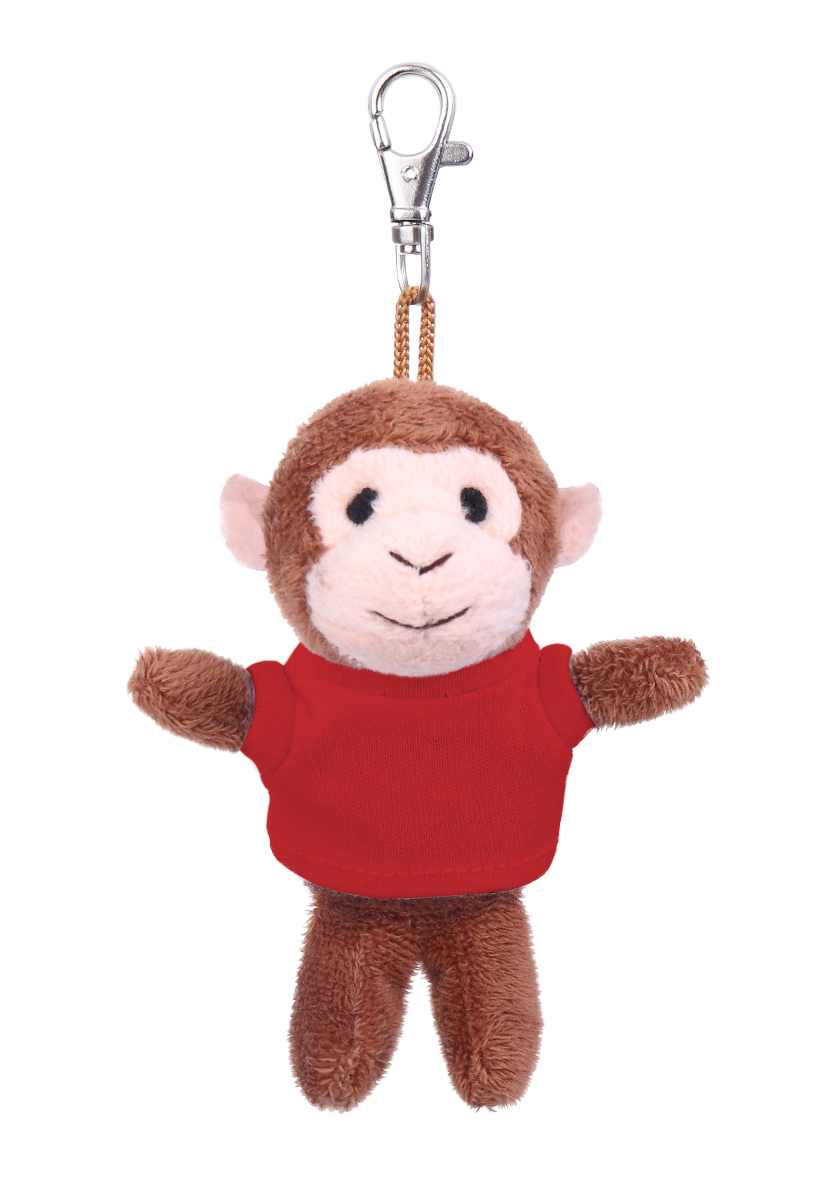 Soft Plush Monkey Keychain with Tee 17