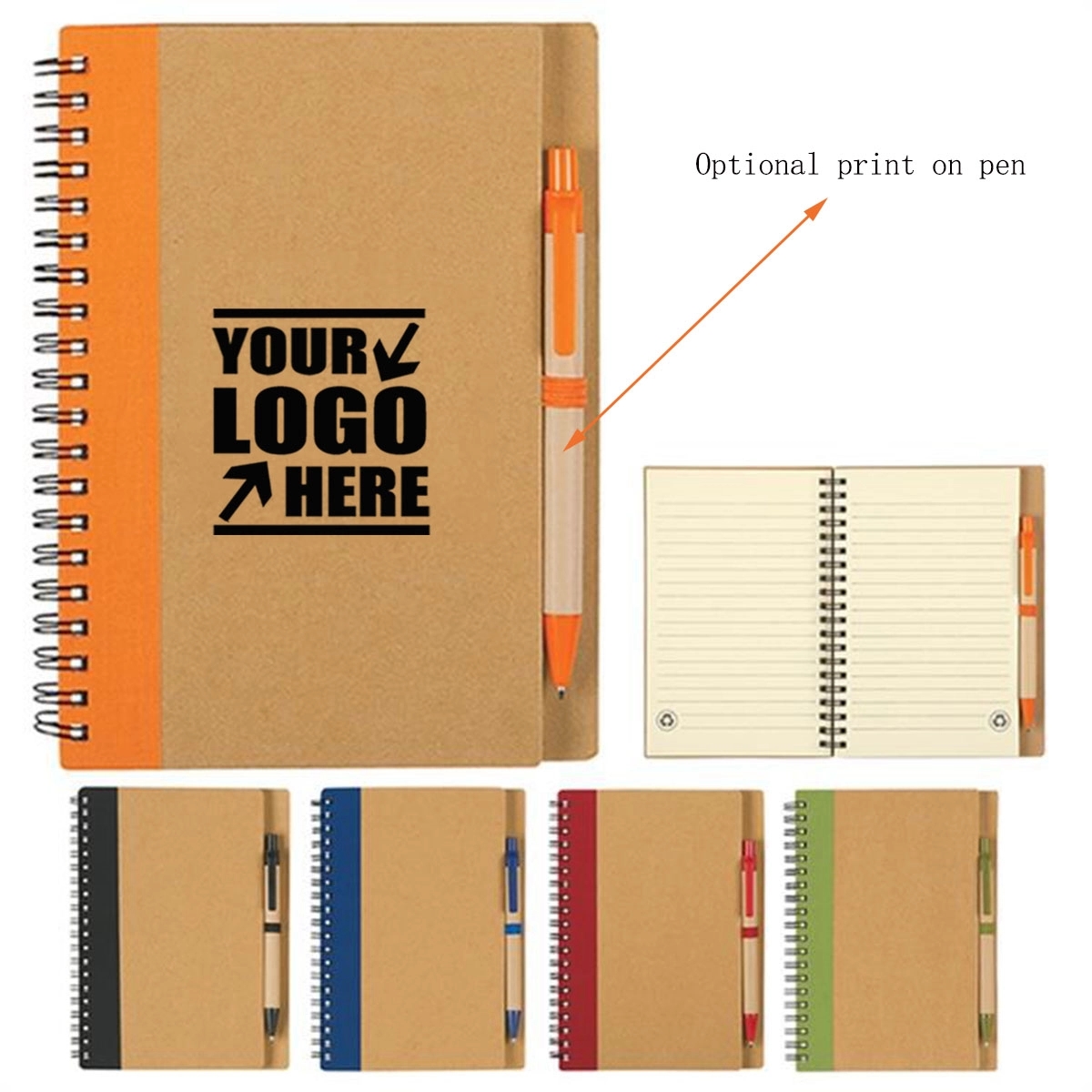 Eco-Inspired Spiral Notebook & Pen 1