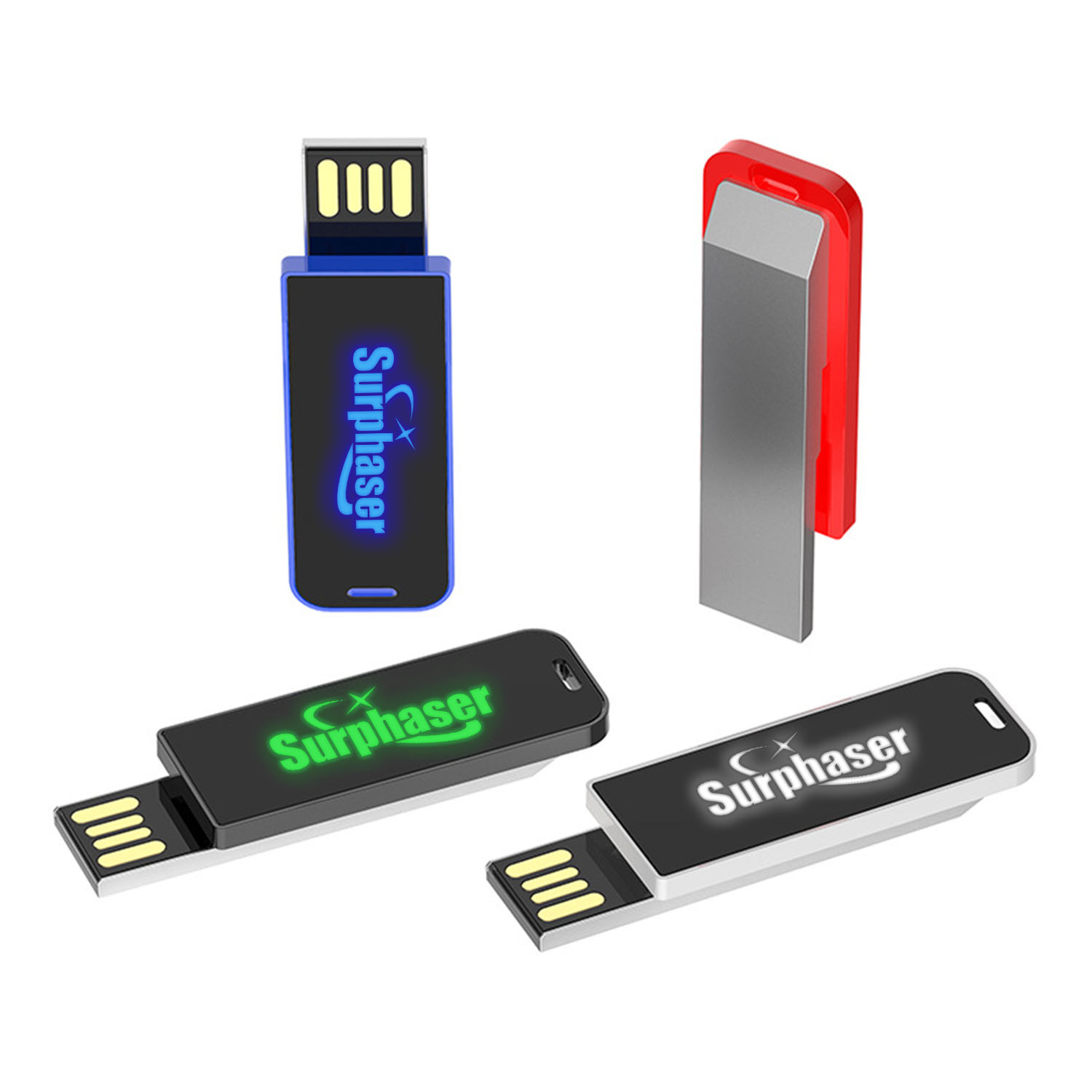 Light Up Paper Clip USB Flash Drive 2