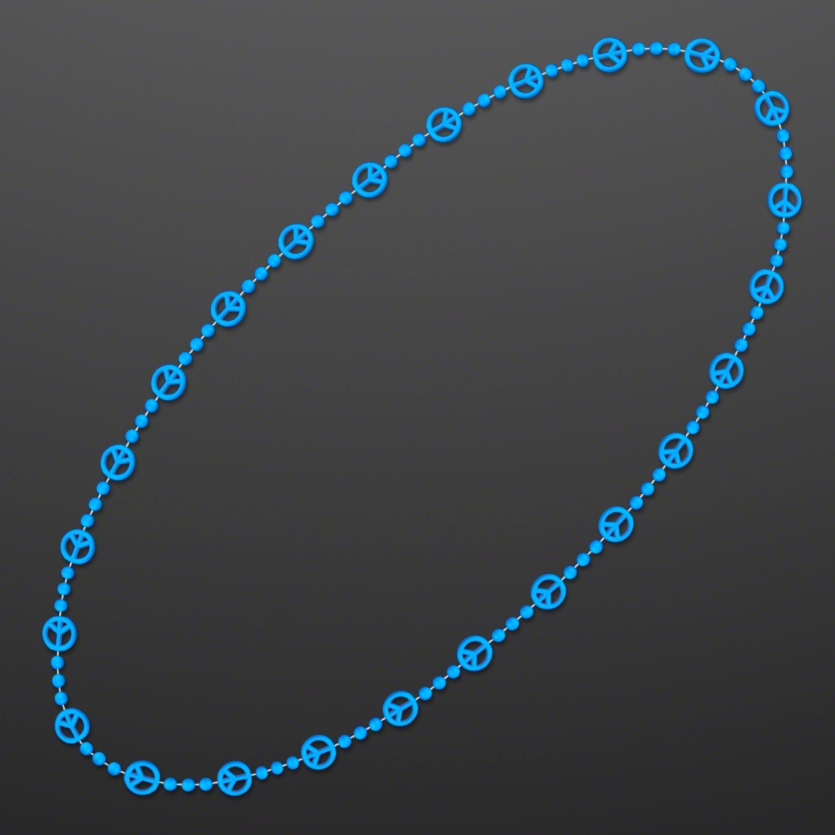 Peace Sign Bead Necklaces (NON-LIGHT UP) 8
