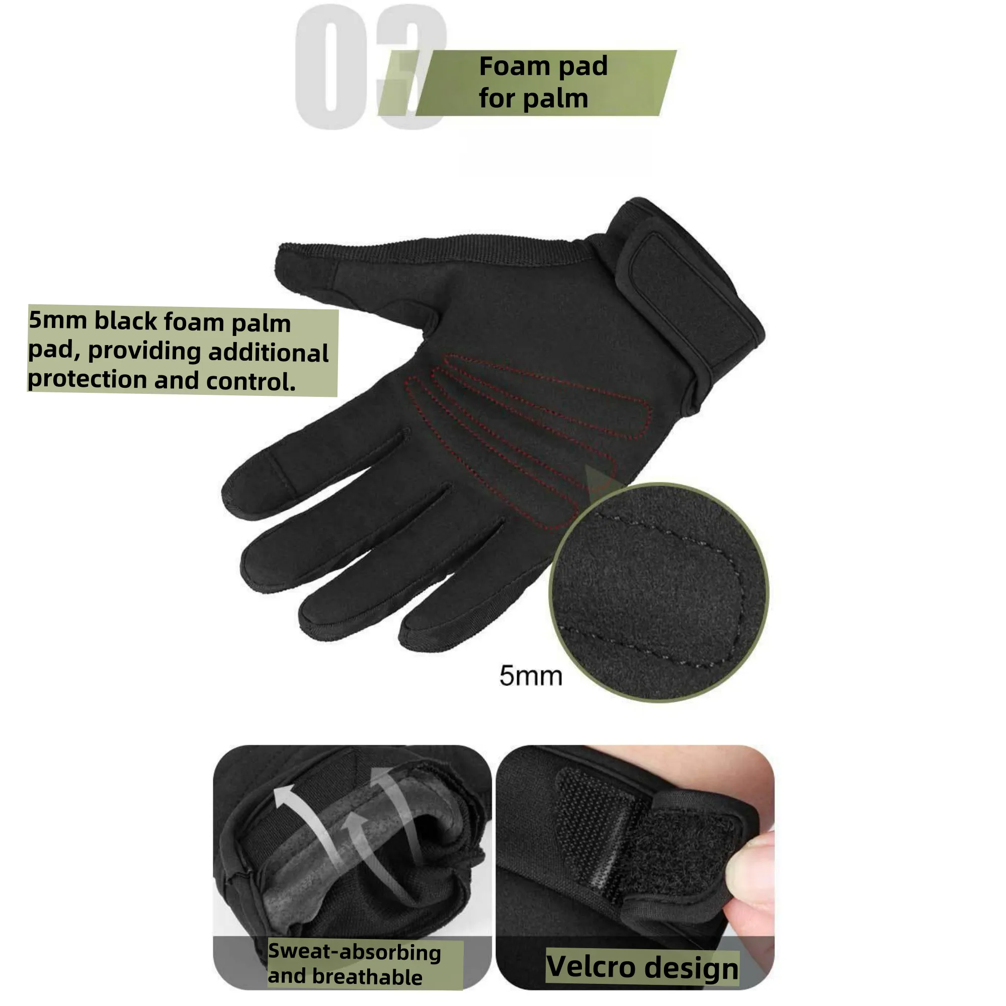 Mechanical Maintenance Touchscreen Work Safety Gloves 2