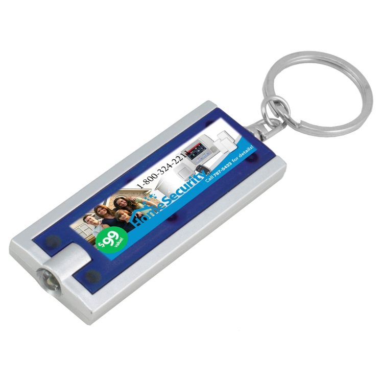 "Akari FC" PhotoImage ® Full Color Imprint Slim Keyholder Keylight with Bright White LED Light 3