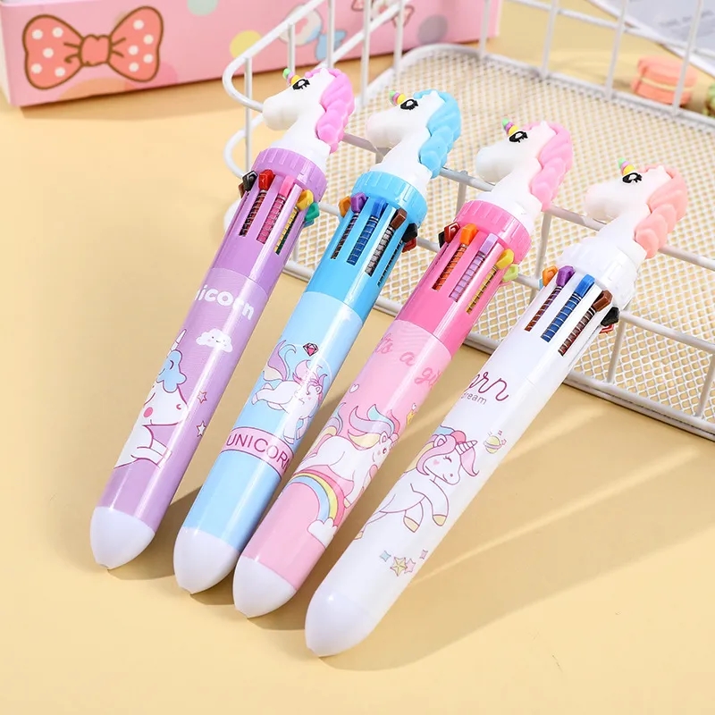 Cartoon Ten Color Shuttle Pens 5