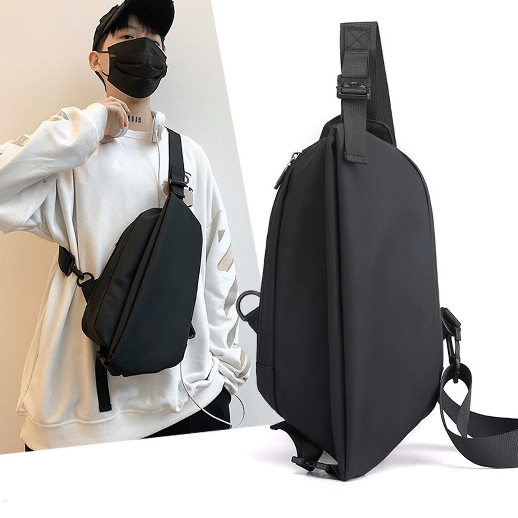 Waterproof Simple Lightweight Crossbody Bag 2