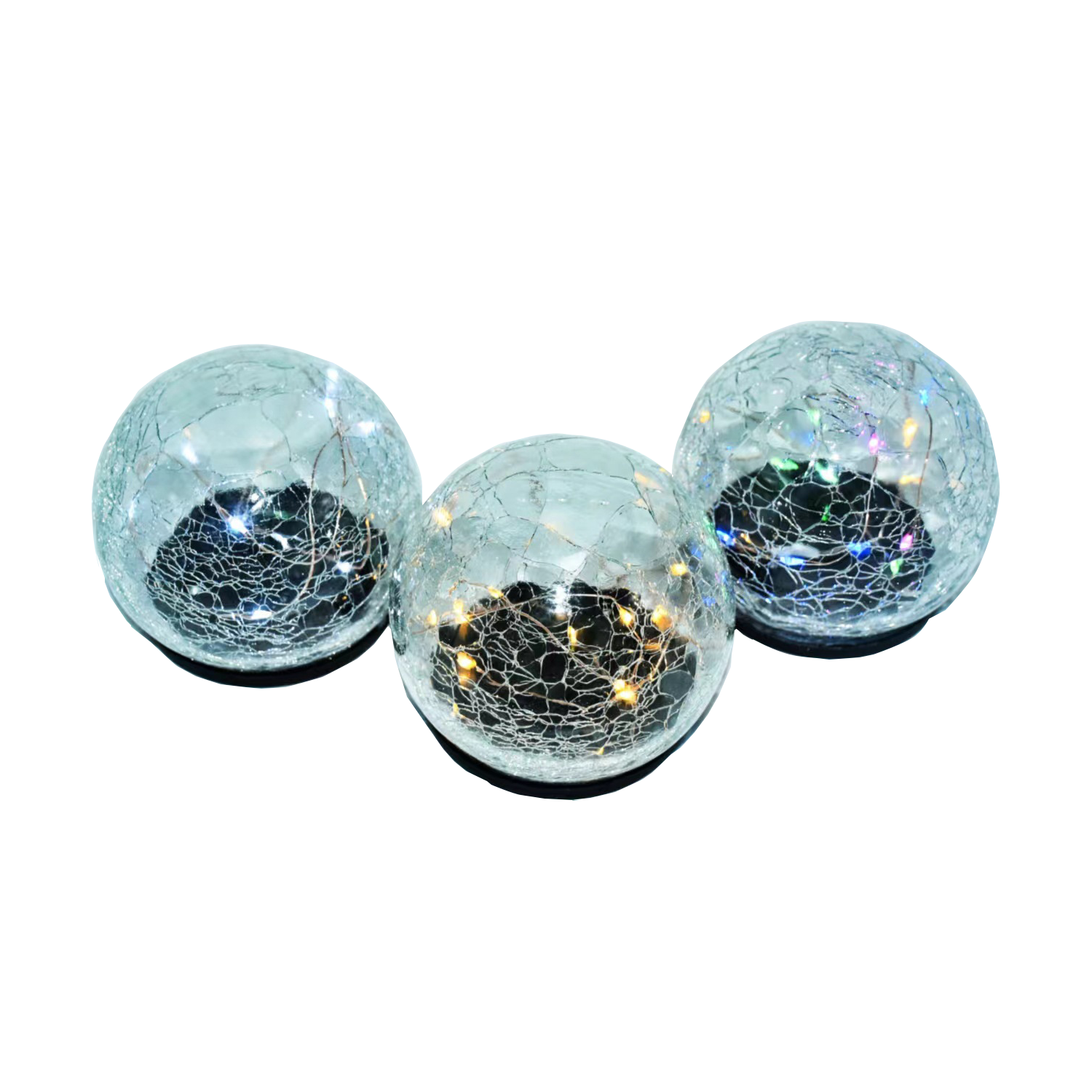 Cracked Solar Glass Bulb LED Outdoor Decorative Light 4