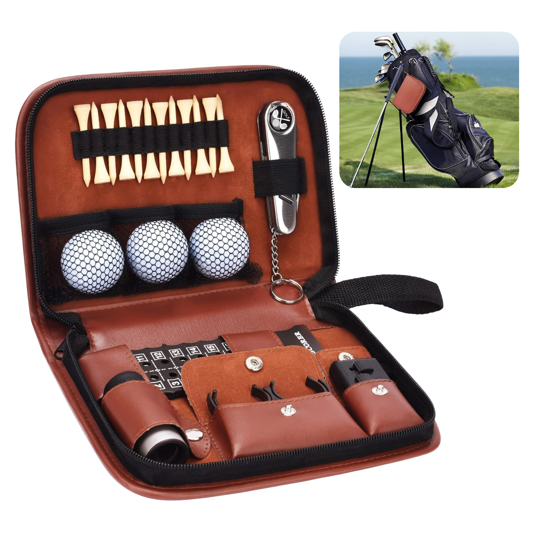 Golf Accessories Set with Hi-End Case 2