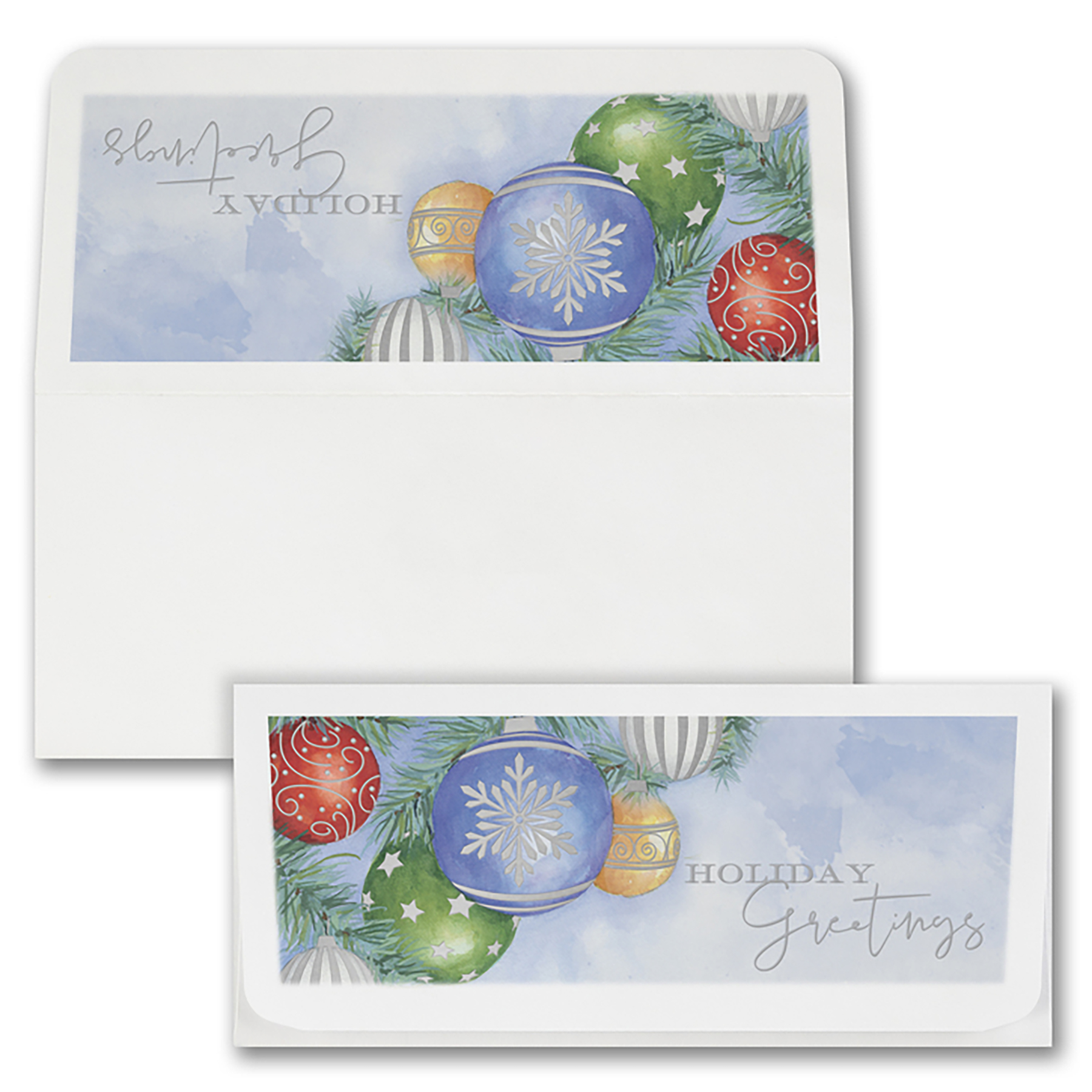 Watercolor Holiday Currency Envelope 1