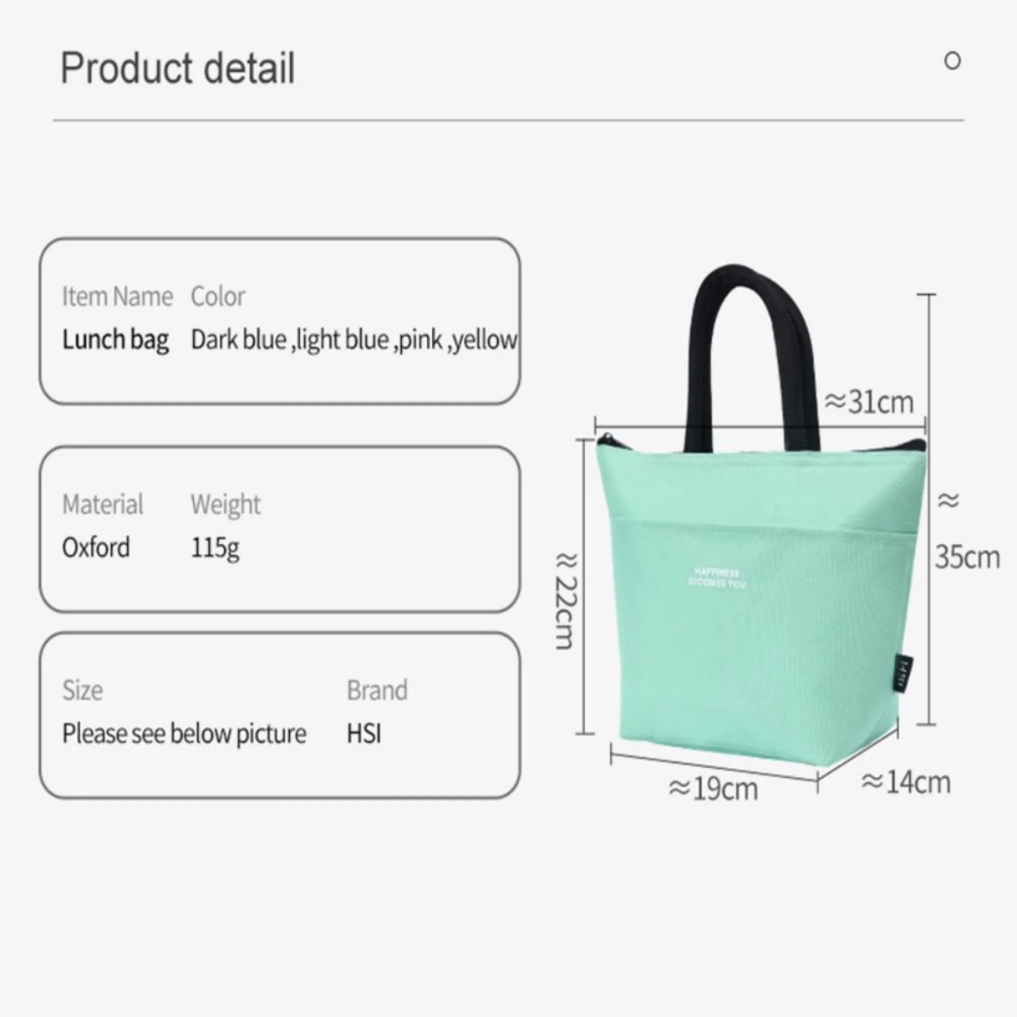 Cute Insulated Food Bag 3