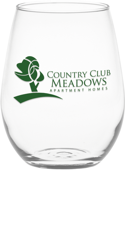 5 oz. Stemless White Wine, custom glassware with logo imprint 11