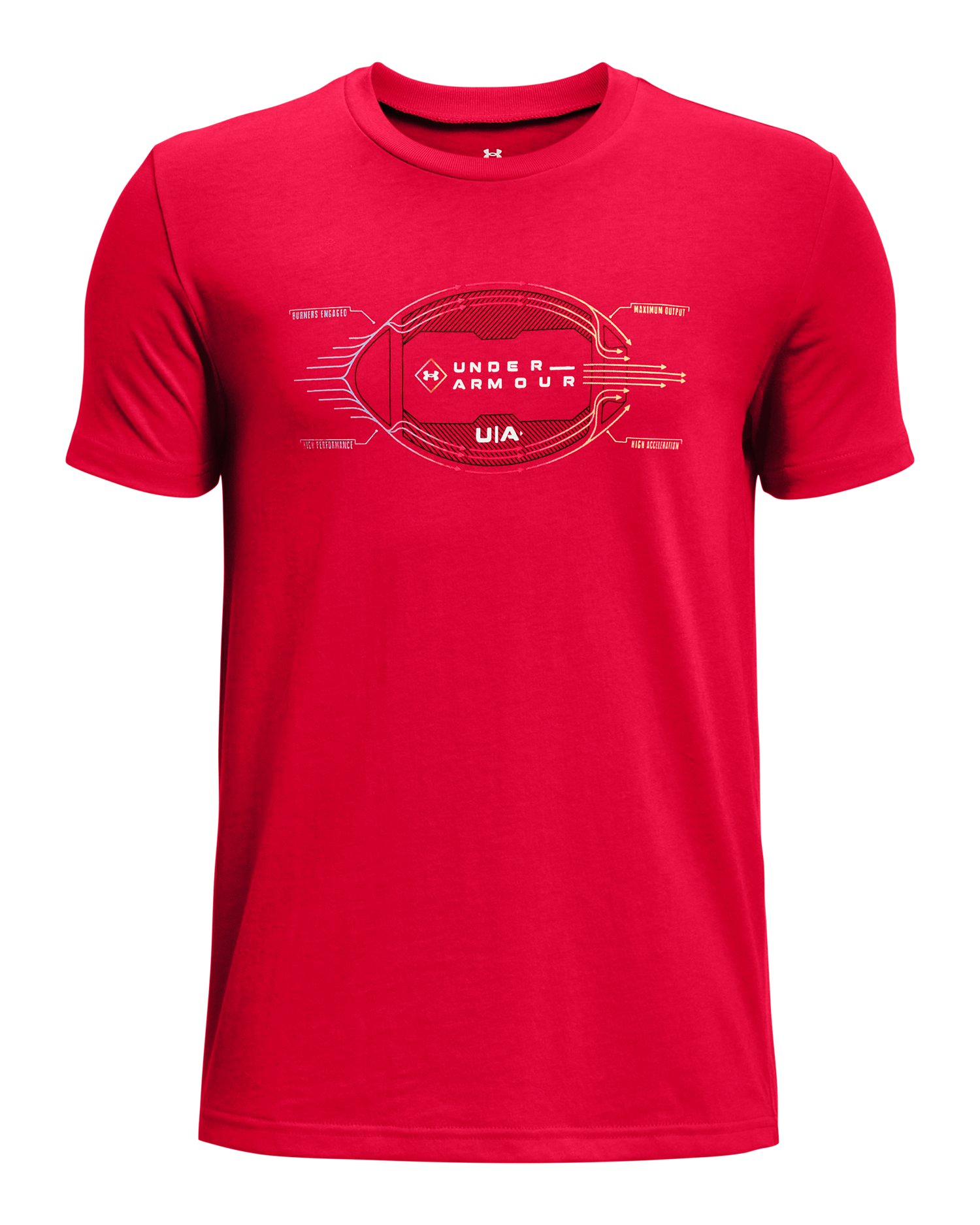 UA Schematic Football Boys' Short Sleeve 2