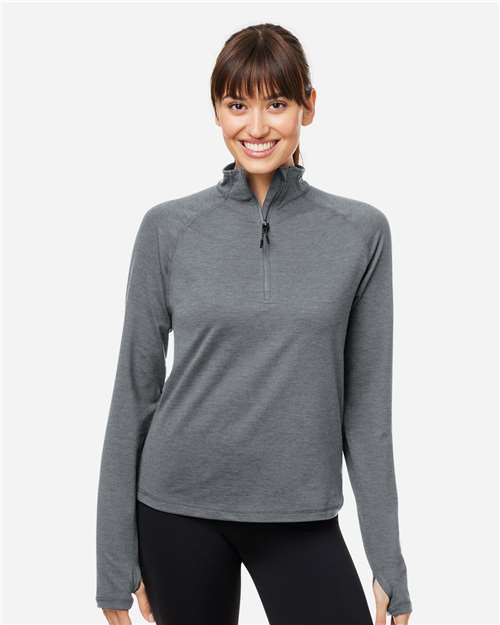 Women's Fairway Marbled Jersey Quarter-Zip Pullover - PDP8023 21