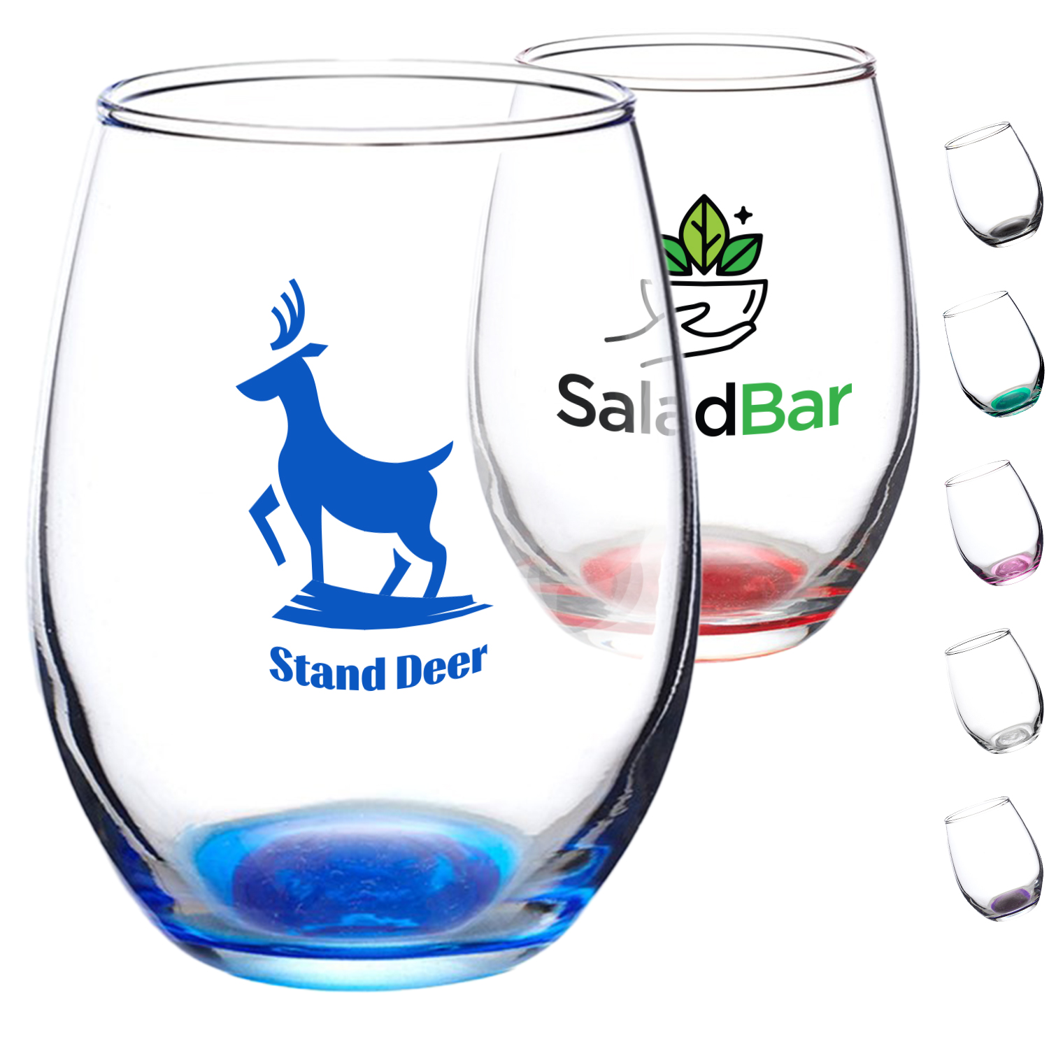 9 oz. ARC Perfect Stemless Glasses W/ Custom Logo 2