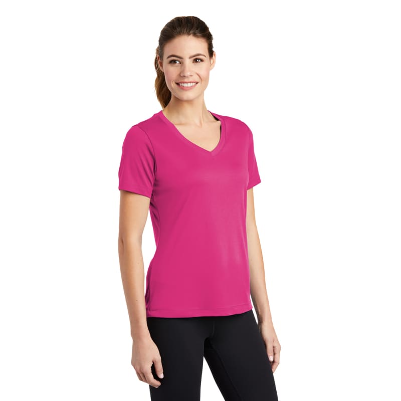 Sport-Tek Women's PosiCharge Competitor V-Neck Tee. 22