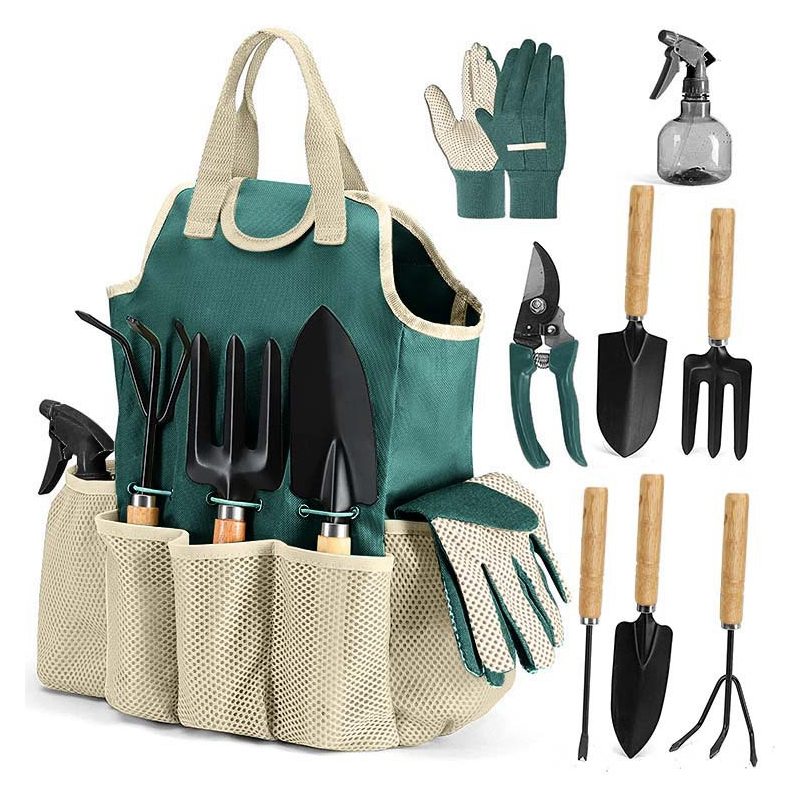 9" 1 Gardening Tool Kit with Tote Bag 6