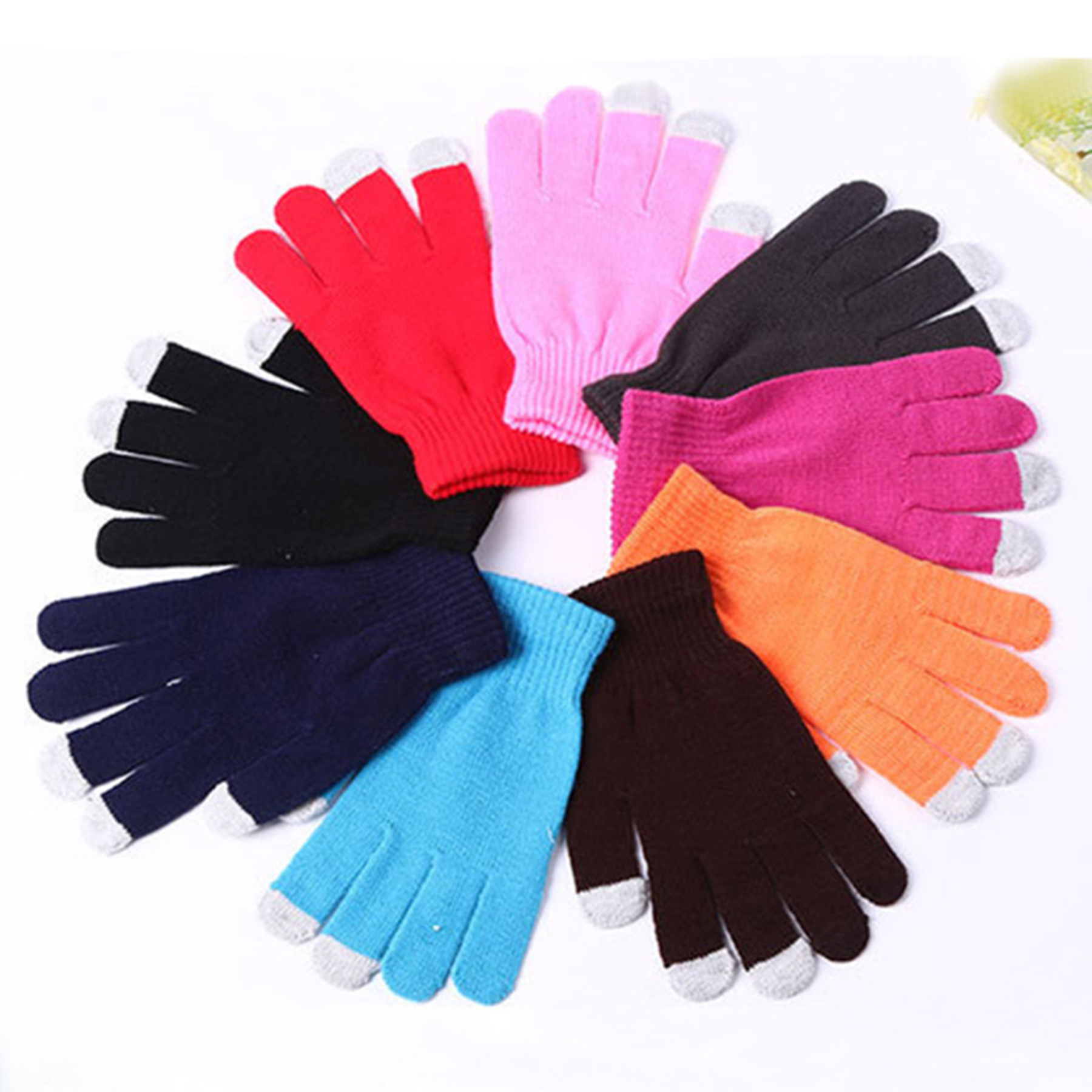 Winter Touch Screen Knitting Gloves 2