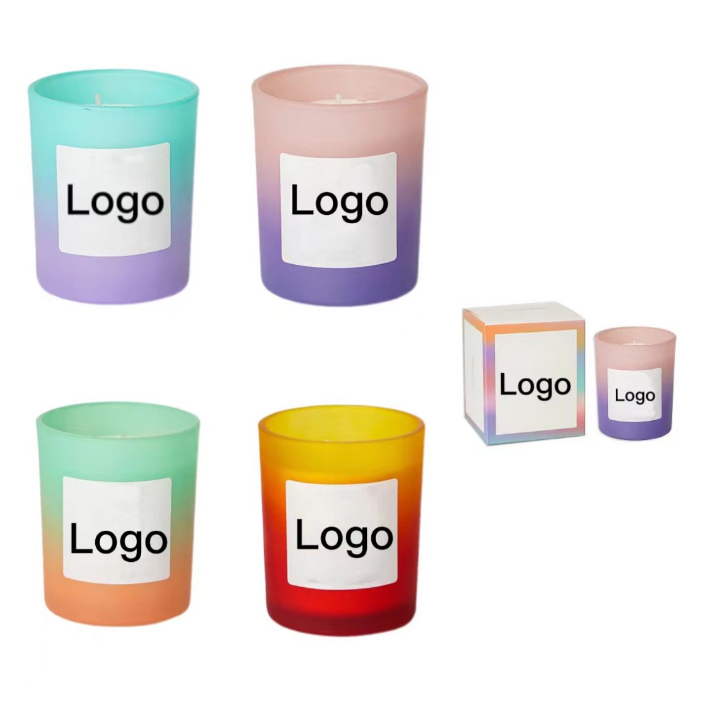 Gradient Soybean Wax Scented Candle 2