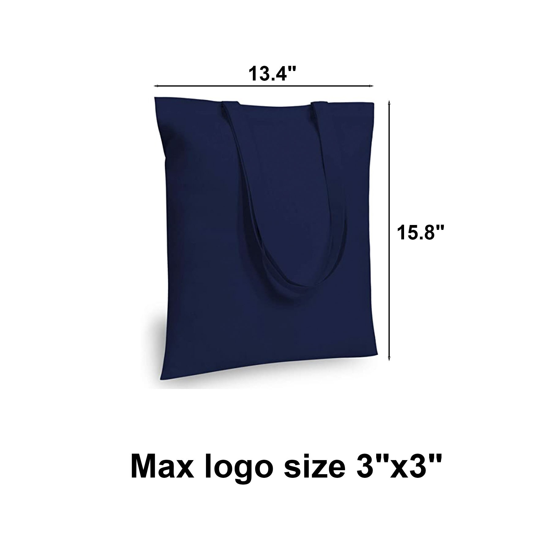 Natural Cotton Canvas Tote Bag, custom tote bag with logo imprint 2