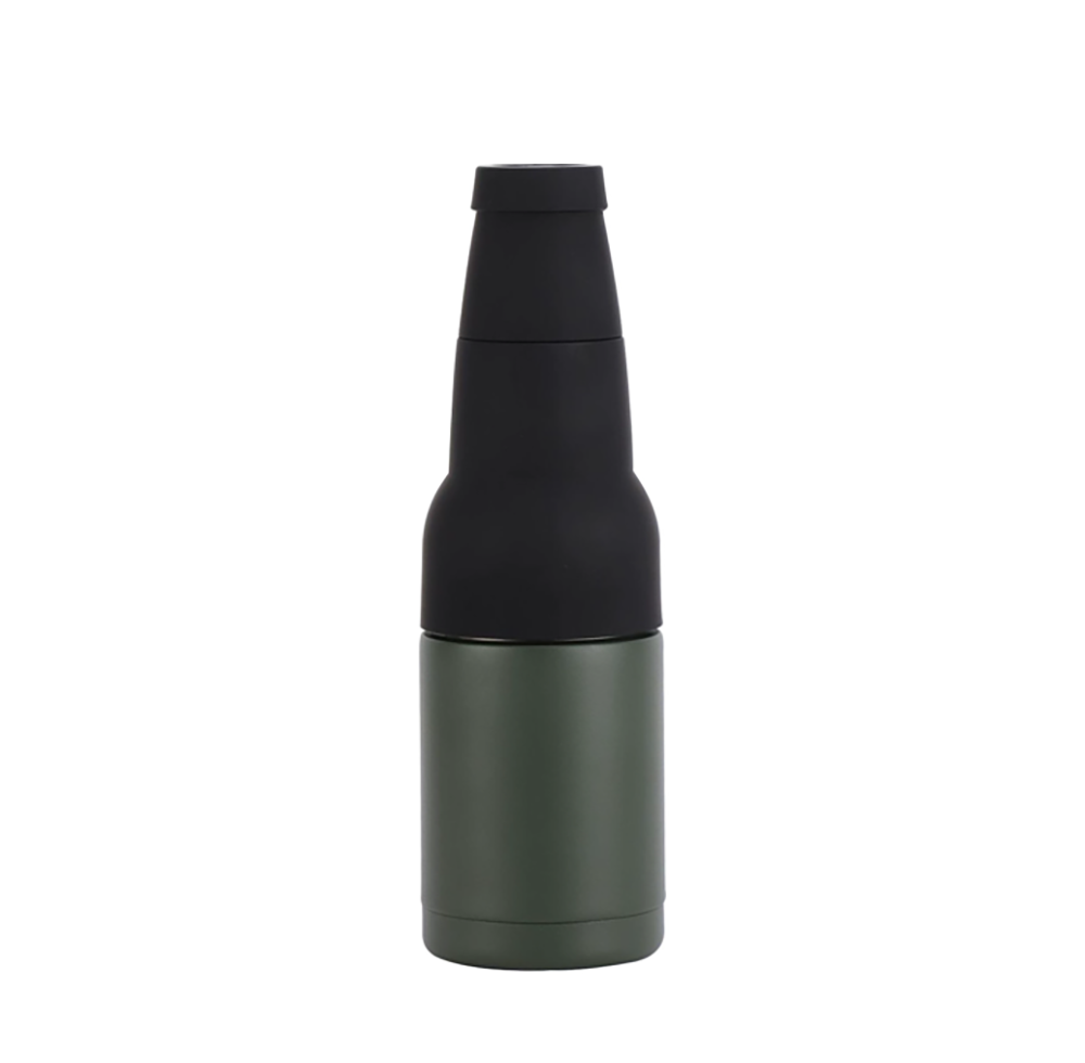 3 in 1 Beer Bottle Insulator Can Cooler, custom koozie with logo imprint 3