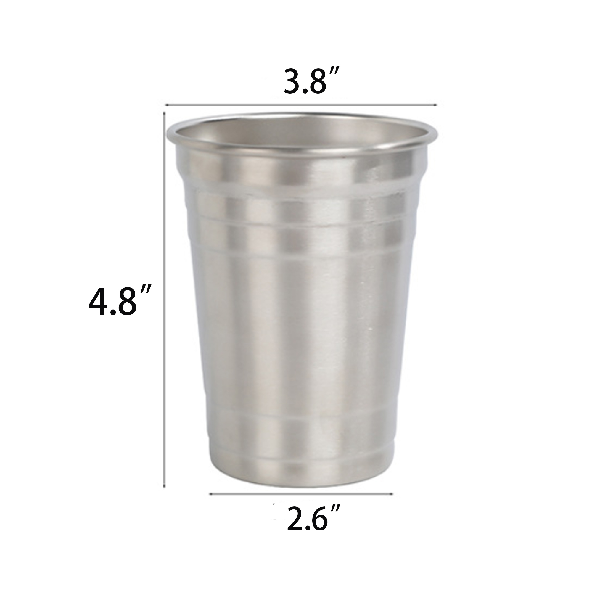 18oz Stainless Steel Cups Pint Tumblers MOQ 50 2