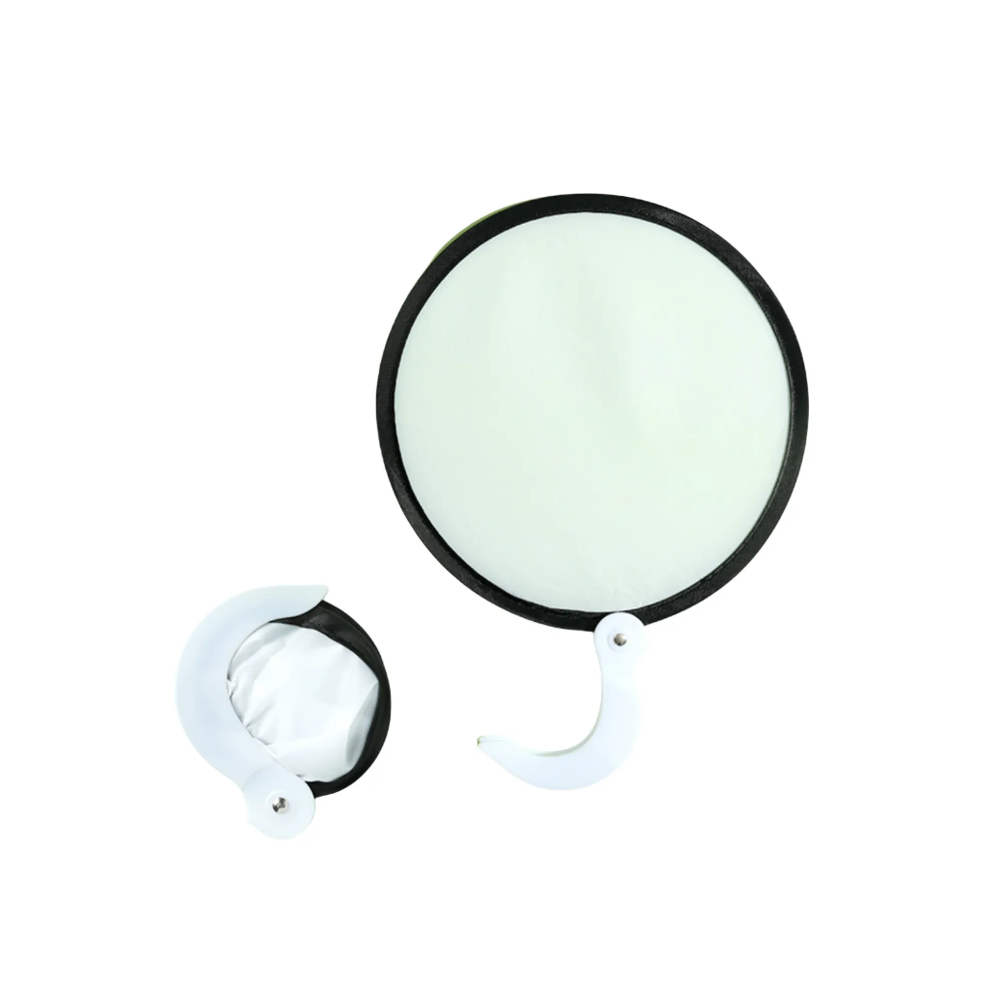 Nylon Folding Fan With Rope with pouch 2