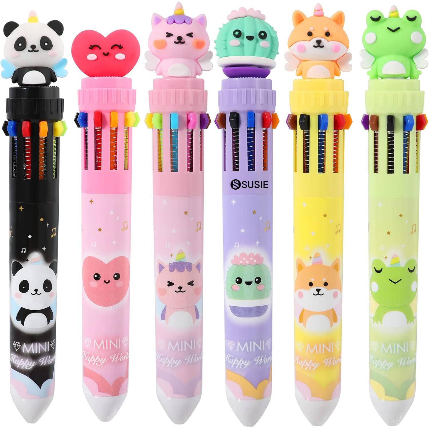 Multicolor Cartoon Silicone Ballpoint Pen for Students 1