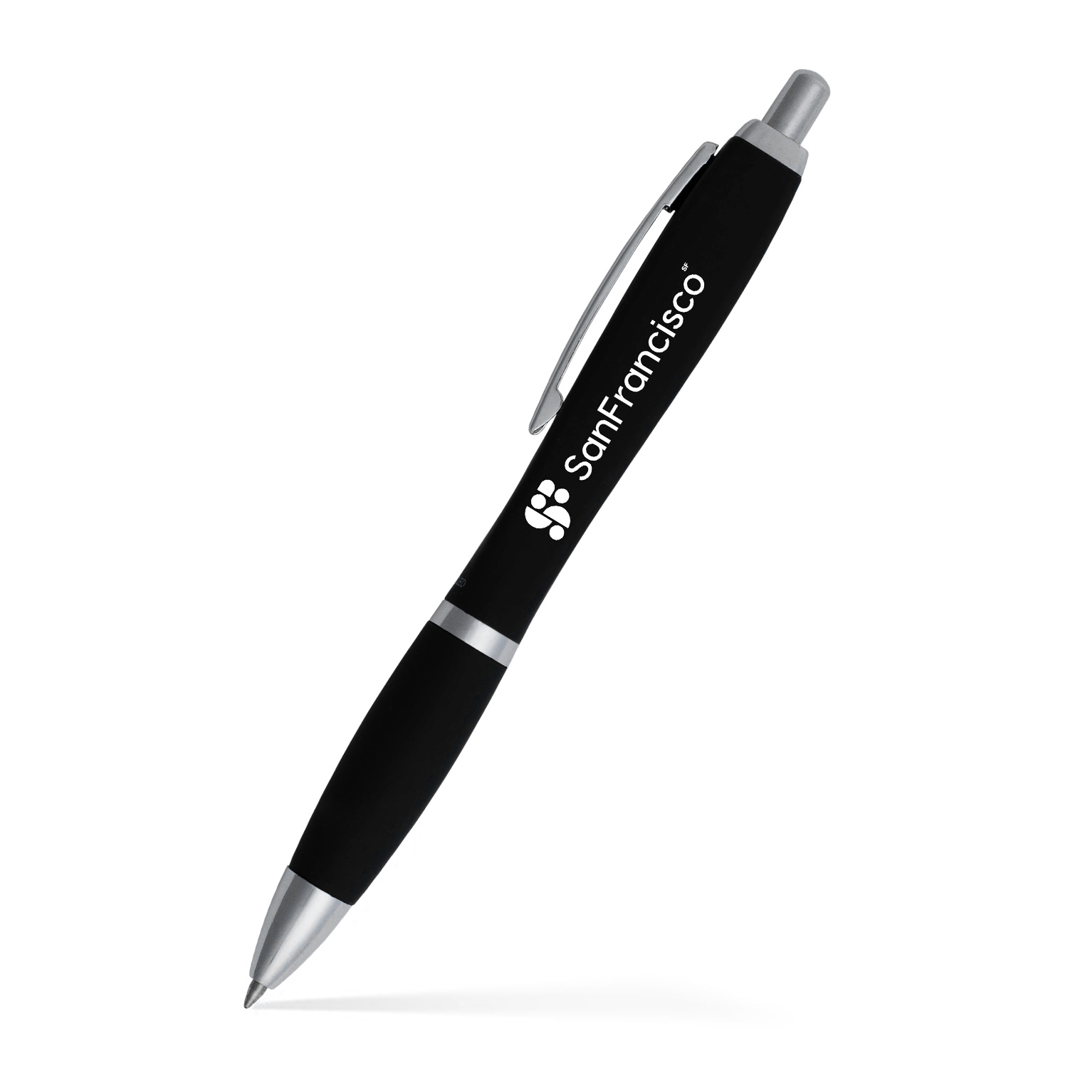 Squared Basset Satin Soft Touch Gel Performance Pen™ (Chrome) (Recycled) 4