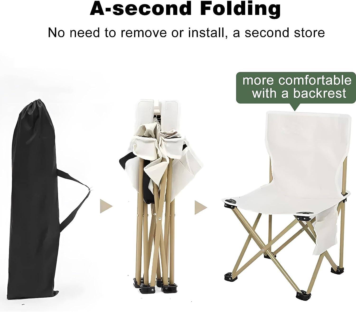Outdoor Folding Chair w/ Storage Bag 5