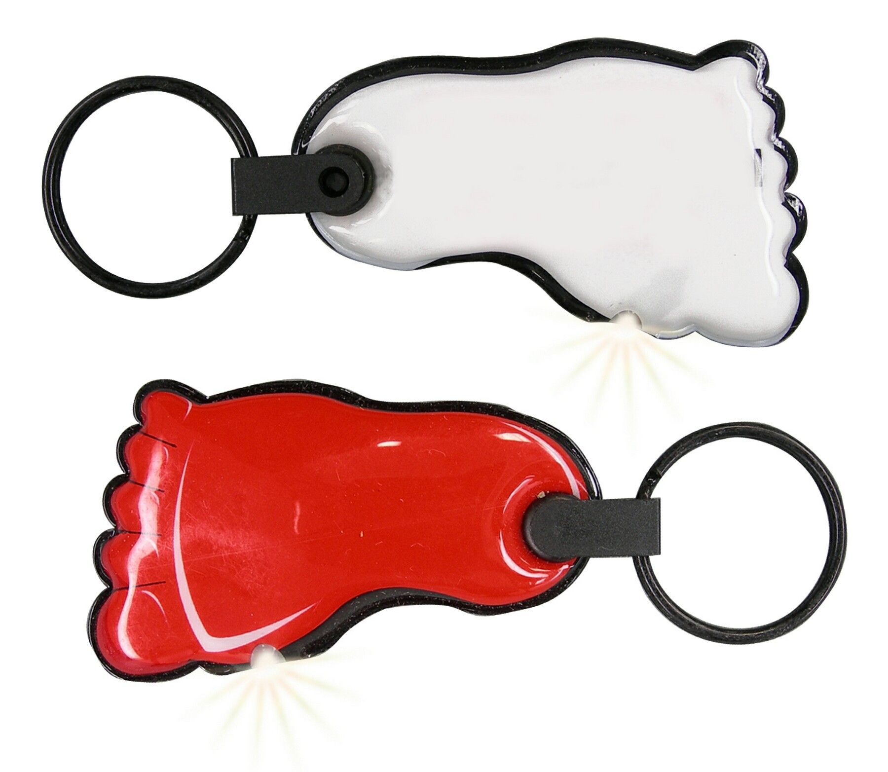 ShapeLights™ Color-A-Shape Key Ring Flashlight (Foot)