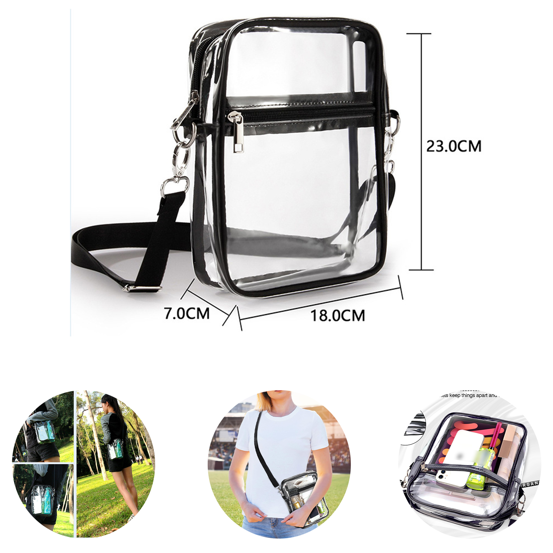 Stadium Approved Large Clear Purse