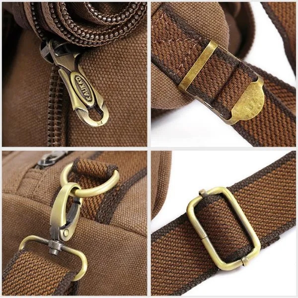 Vintage Canvas Leisure Travel Backpack 4