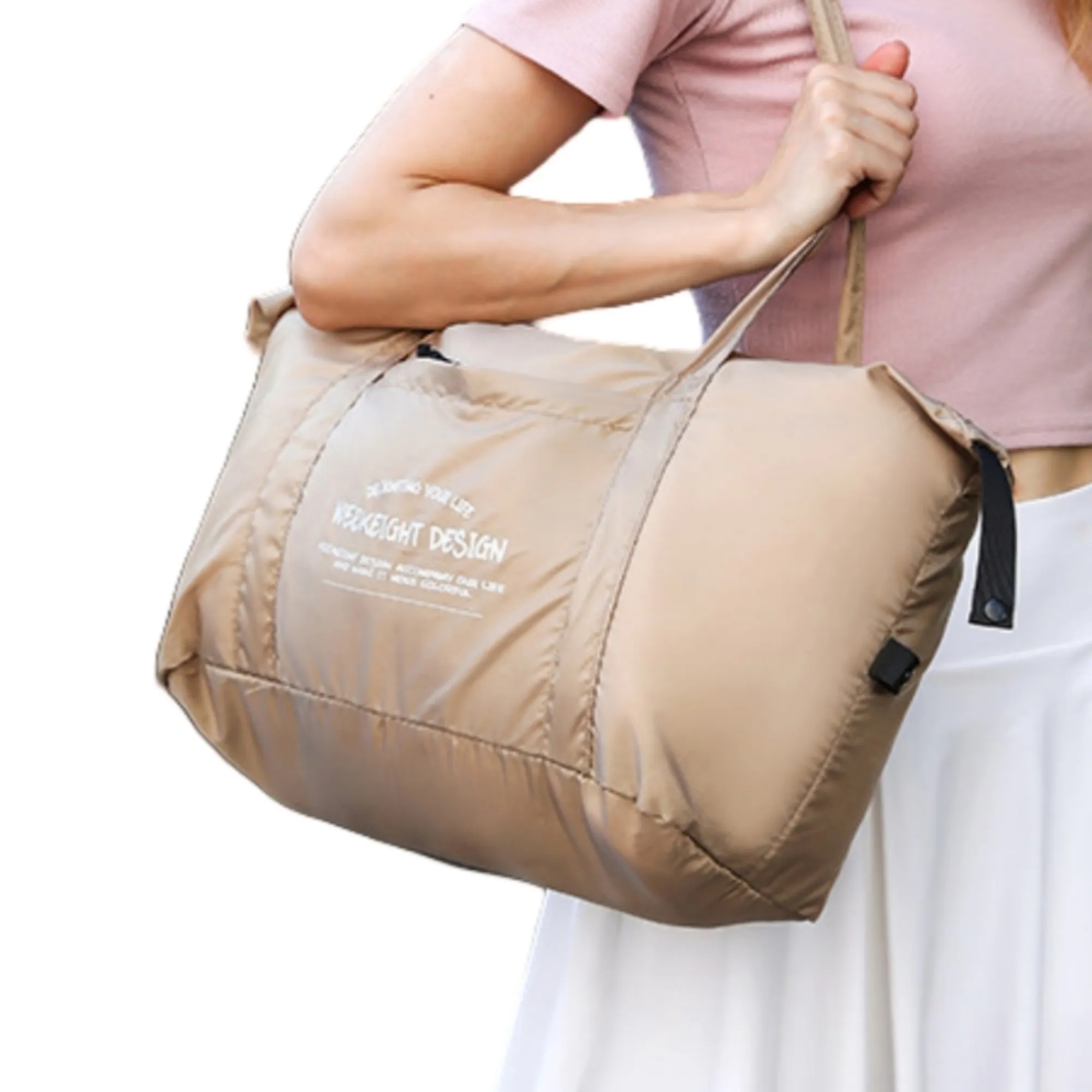 Large Nylon Luggage Bag Waterproof Fordable 5