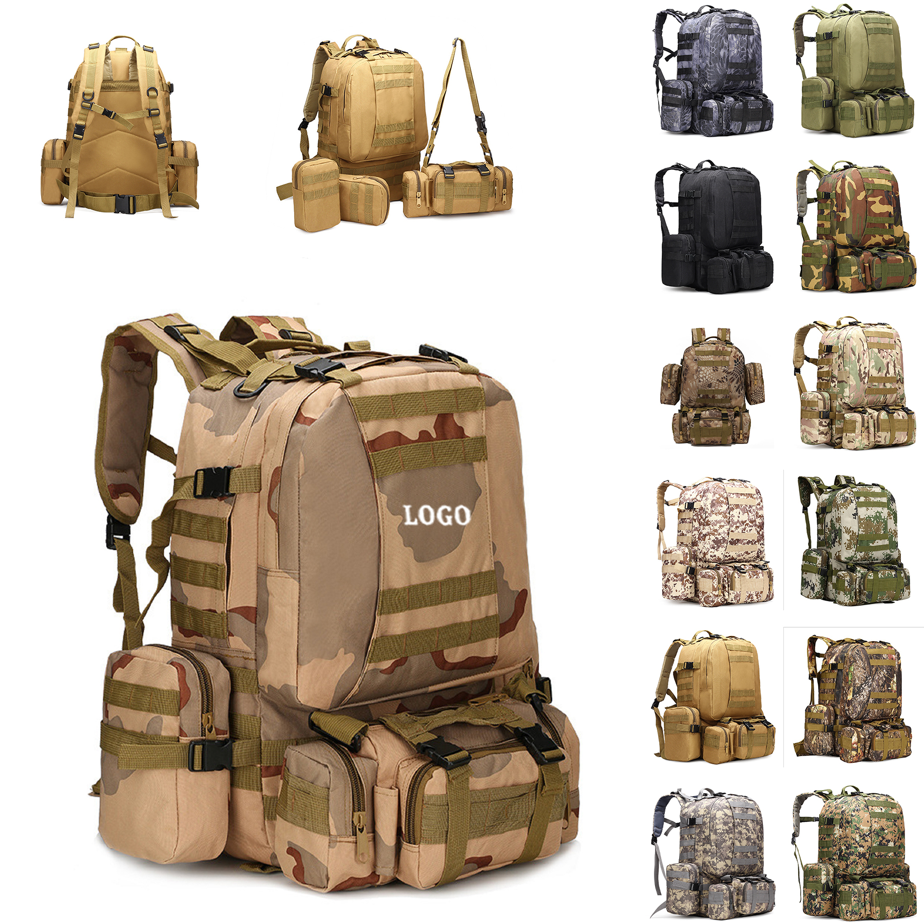 55L Large Multifunction Outdoor Sport Backpacks 1