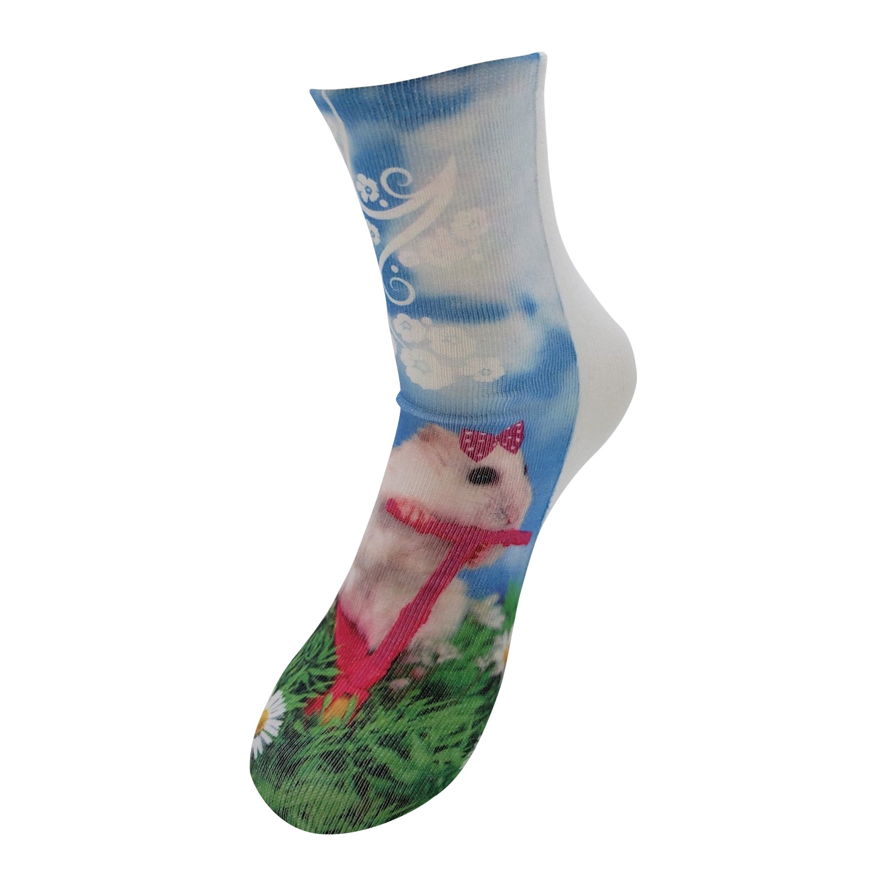 Affordable Dye Sublimation 12" tube Quarter Socks