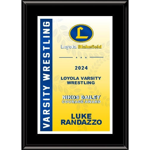 Varsity Plaque Series 11