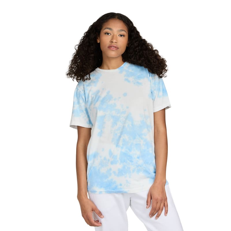 US Blanks Unisex Made In USA Cloud Tie-Dye T-Shirt 1