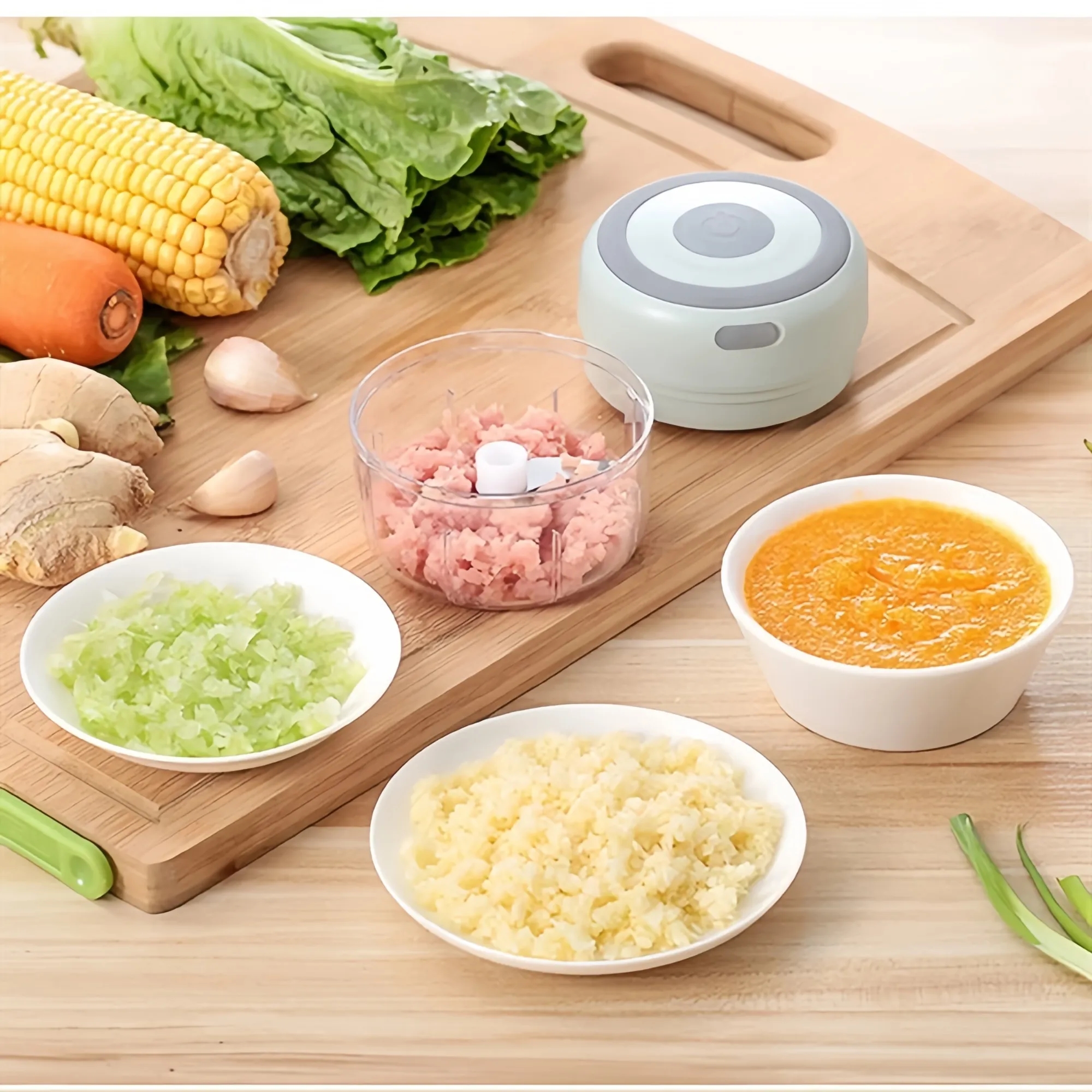 100ml Wireless Electric Garlic Chopper 2