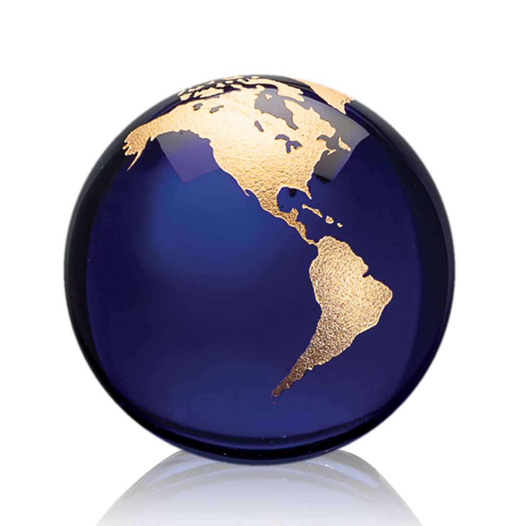 Globe Paperweight - Blue 15
