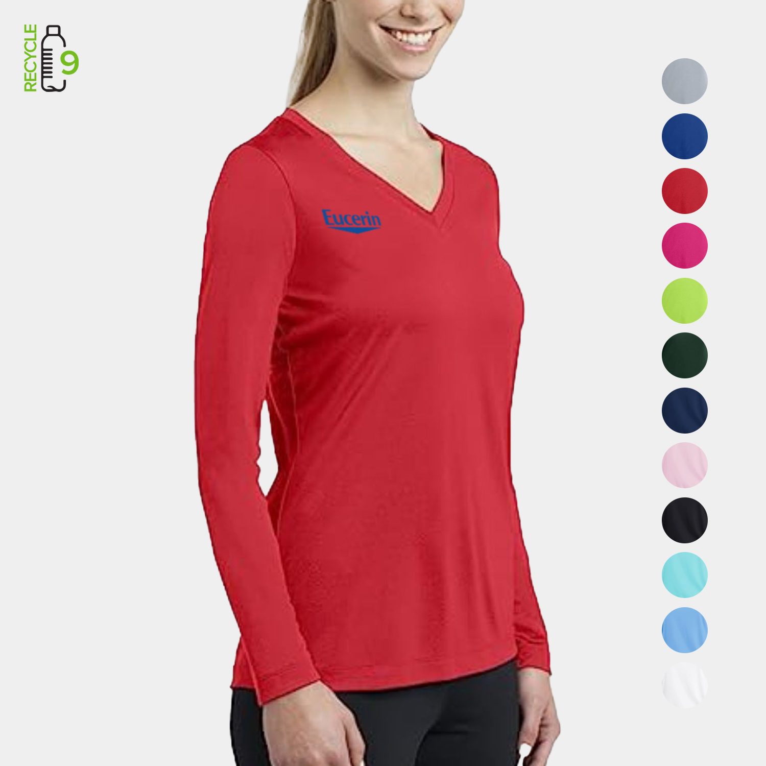 REPREVE® - Women's rPET Performance V-Neck T-Shirt 3
