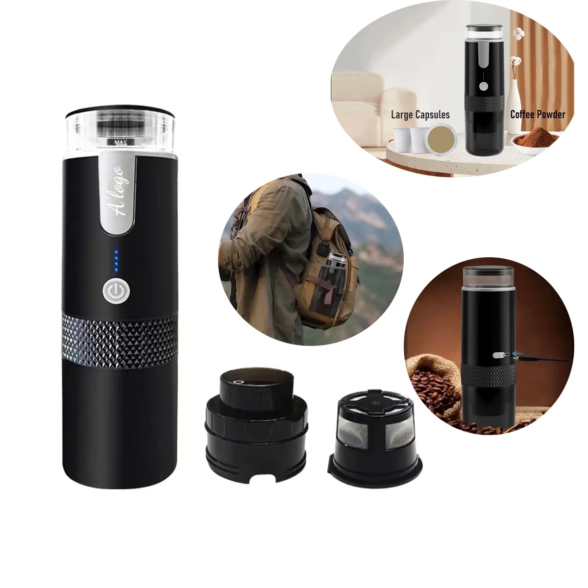 Portable Mini  Electric Espresso Coffee Maker 1