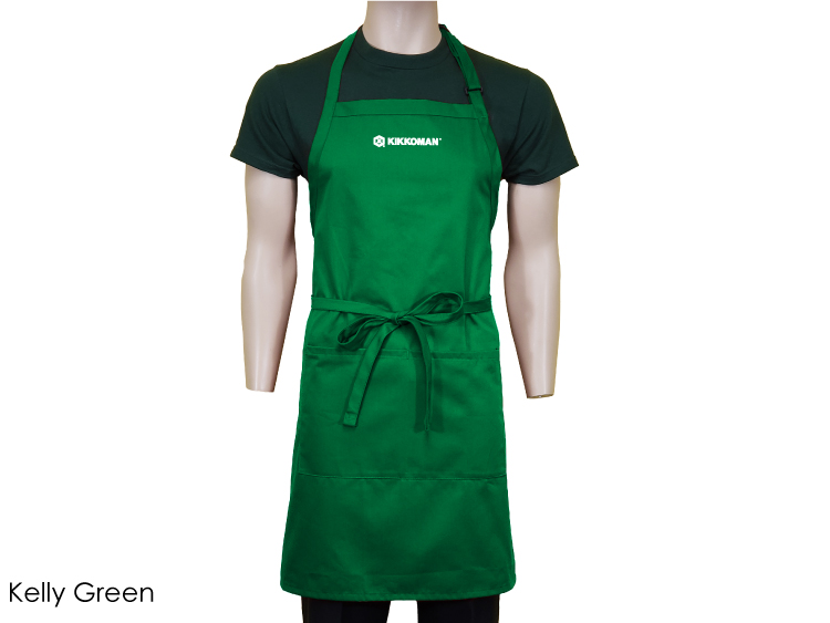 24 in. x 33 in. Spun-Polyester Adjustable Bib Apron With Pockets (Full Color Logo) 8