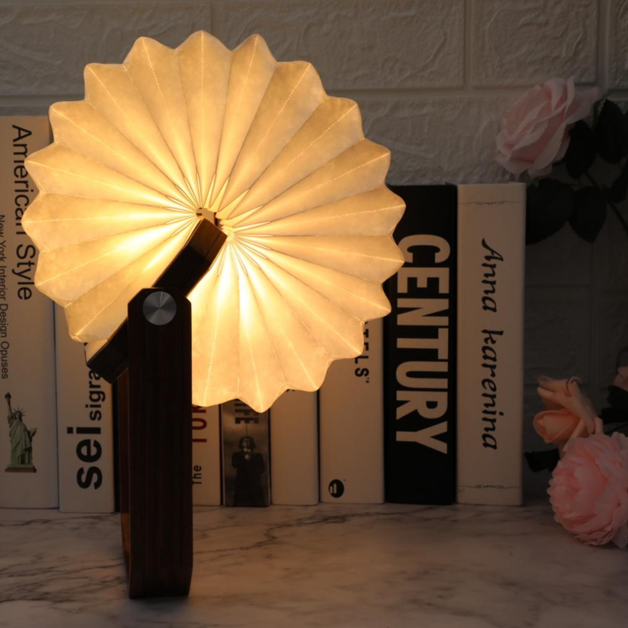 Fashionable And Foldable Paper Lamp With Built In 1200mAh Rechargeable Battery 3