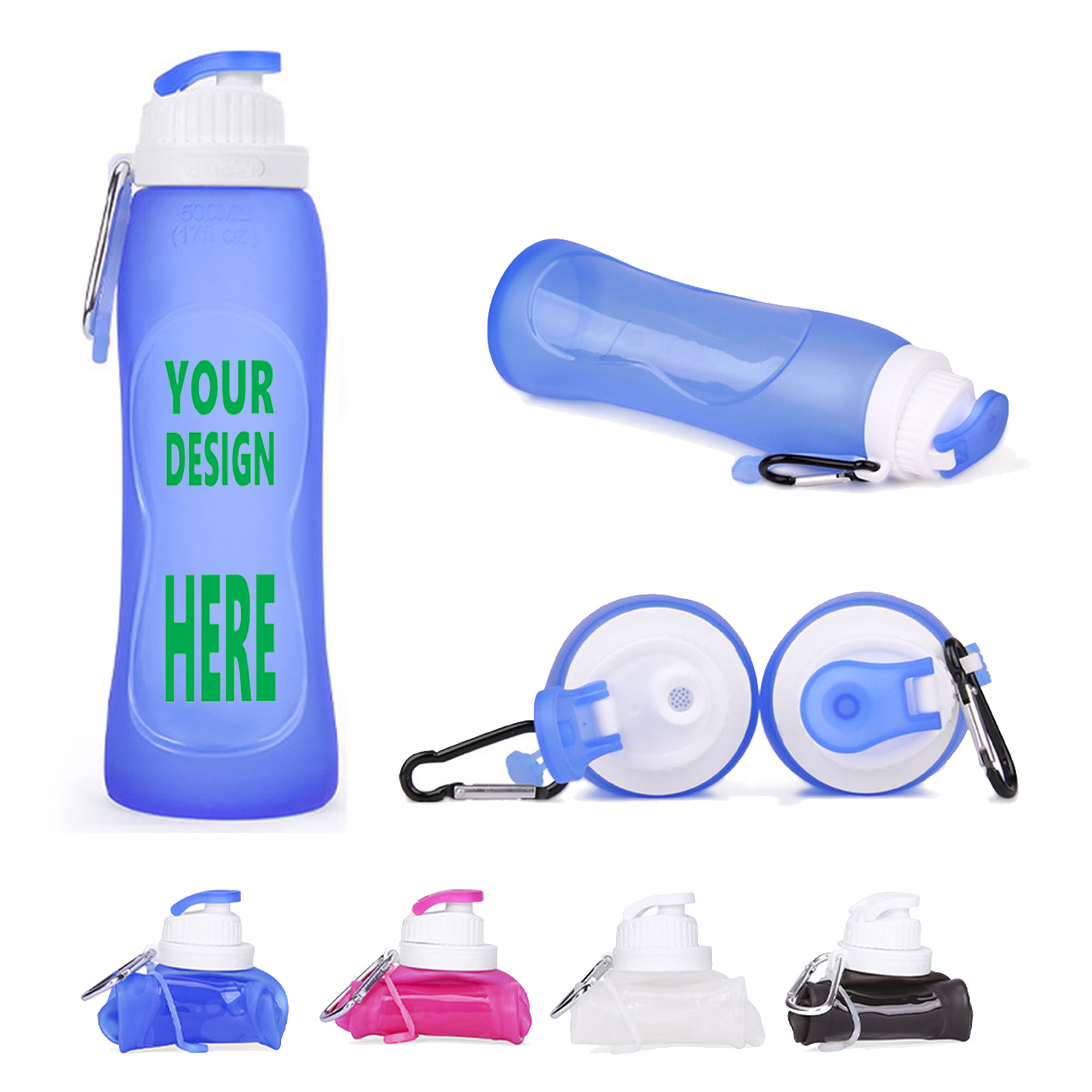 Foldable Silicone Water Bottle 2