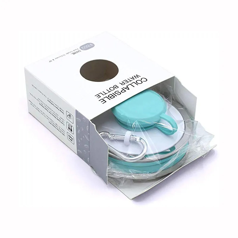 17 Oz Collapsible Water Bottles with Carabiner 2