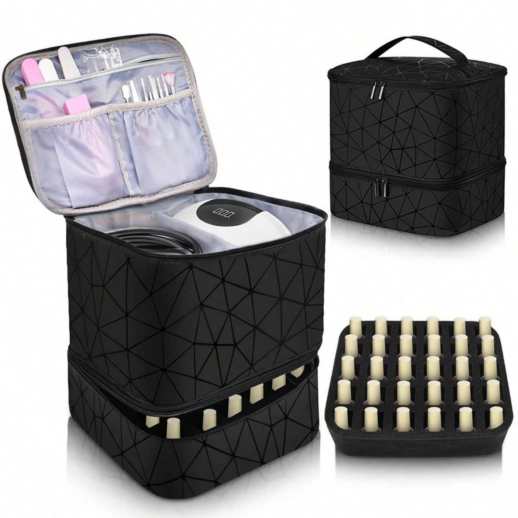 Double Makeup Nail Polish Storage Bag 4