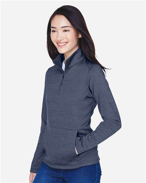 Women's Newbury Mélange Fleece Quarter-Zip Pullover - DG798W 8