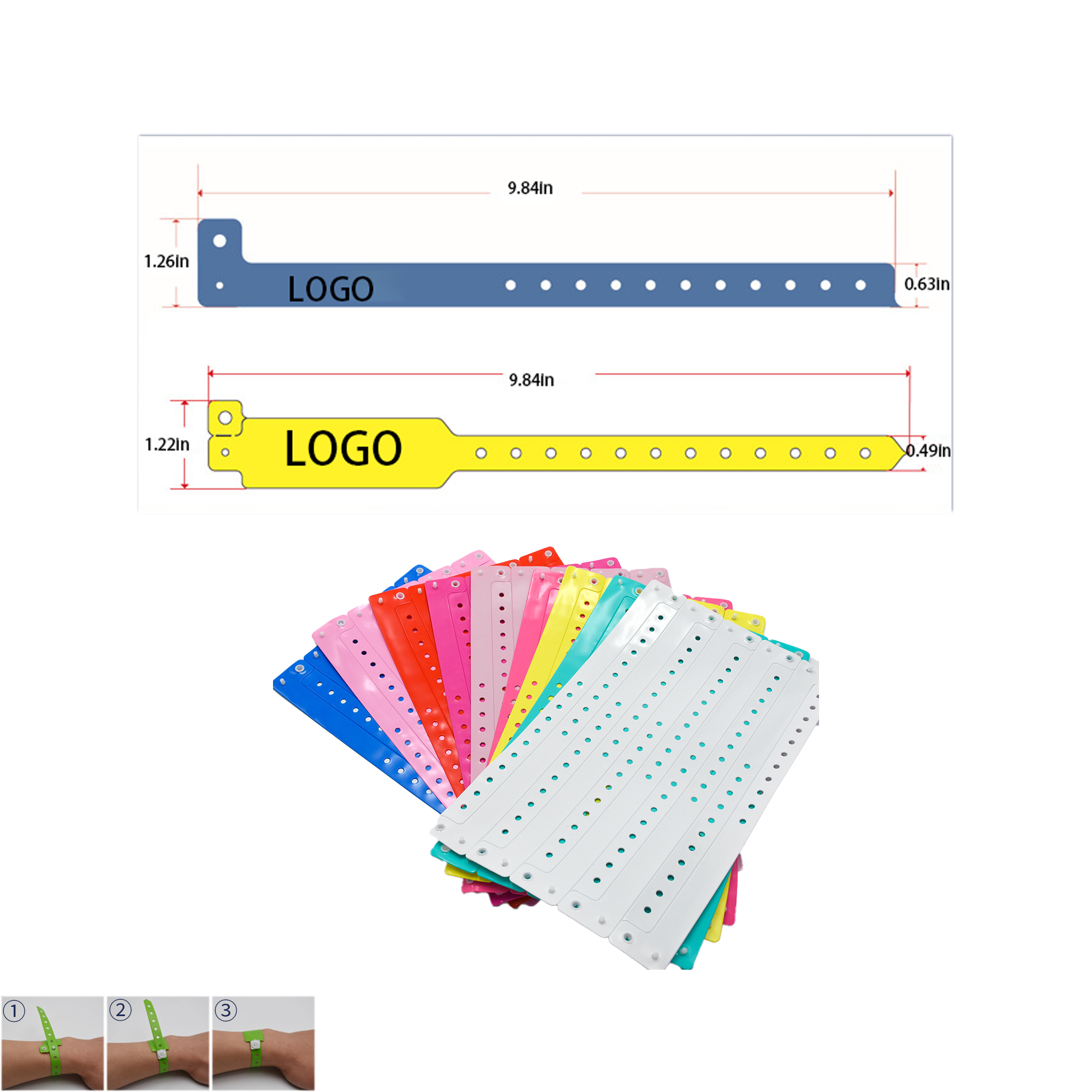 Disposable Waterproof PVC Event Wristband 1